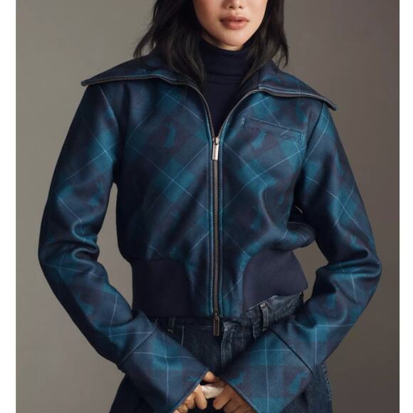 Maeve Shrunken Bomber Jacket - Picture 1 of 11